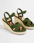 <P>Metallic Espadrille Wedge</P>